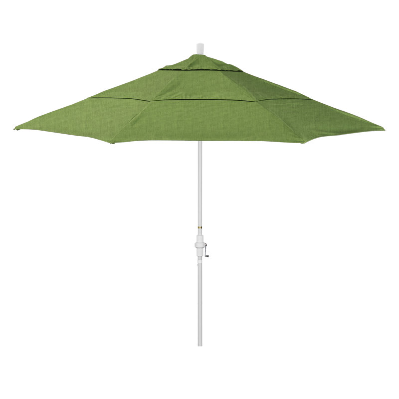 Parasol de marché Broadmeade octogonal Sunbrella, Spectre Sunbrella® coriandre, Blanc mat