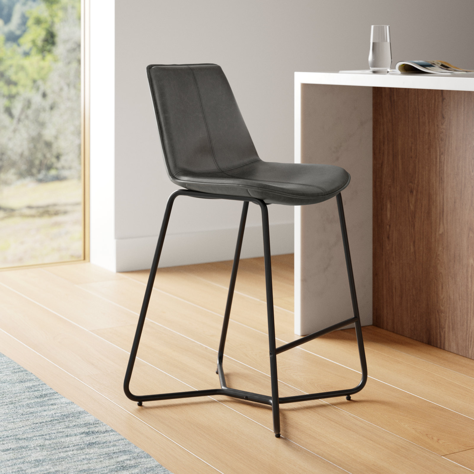 Alivia Bar and Counter Stool, Gray, Counter Stool (26" Seat Height)