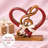 Demorian Abstract Figurines & Sculptures – Handmade Wooden Art Decor for Valentines Day Gift & Home