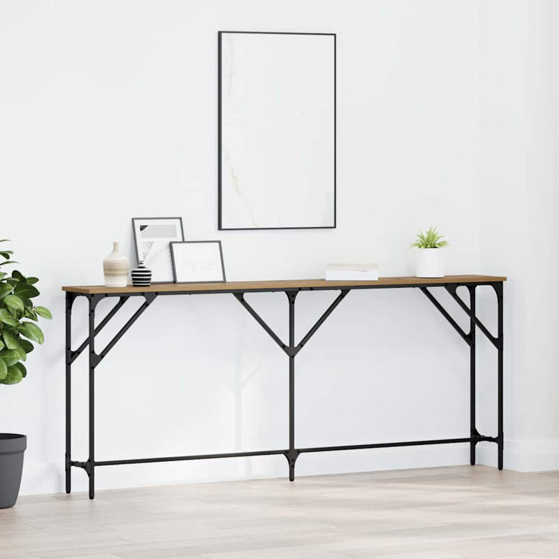 Console Table, Artisan Oak, 75cm H x 180cm W x 23cm D