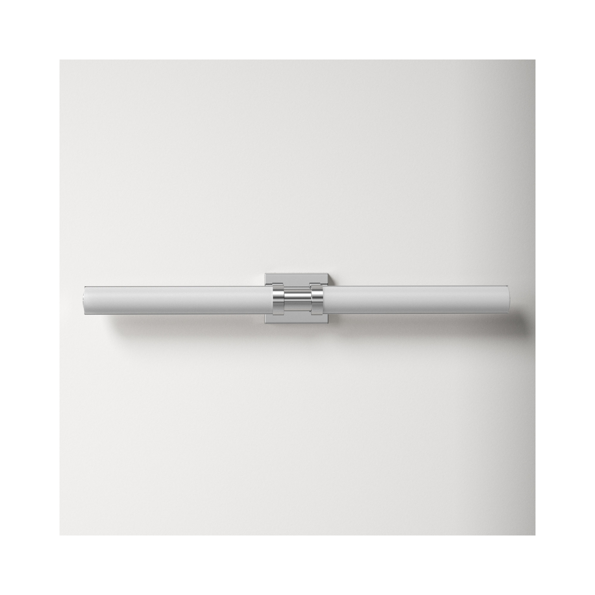 Kelan Single Frosted Dimmable LED Vanity Light, 37.75"H x 4.75"W x 4.5"D, Brushed Nickel, 20W