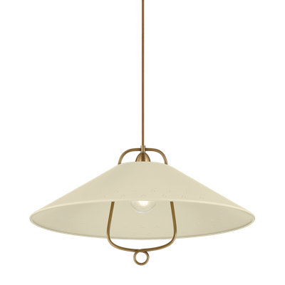 Luminaire suspendu tambour 1 lumière Pawley 23,5 po par Cortney Bishop pour Hudson Valley Lighting
