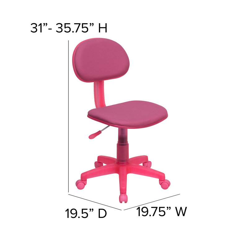 Chaise de bureau Camyra, Rose