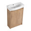 Meuble-lavabo autoportant avec lavabo, portes à fermeture douce-29986835
