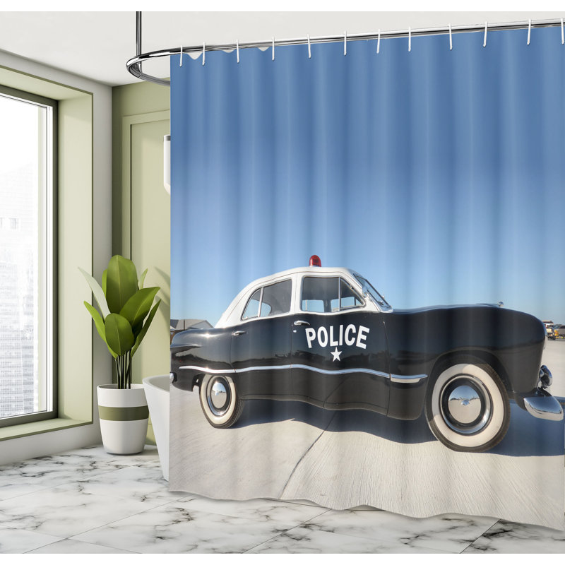 Shower Curtain with Hooks Included, 84"H x 69"W