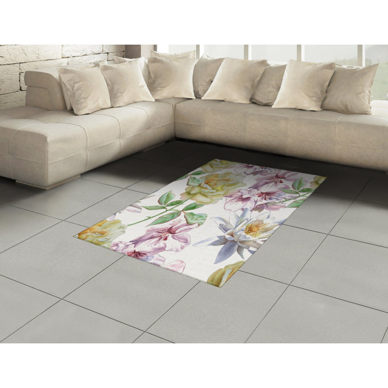 Topsfield Floral Hand Woven Area Rug, Rectangle 120 x 180cm