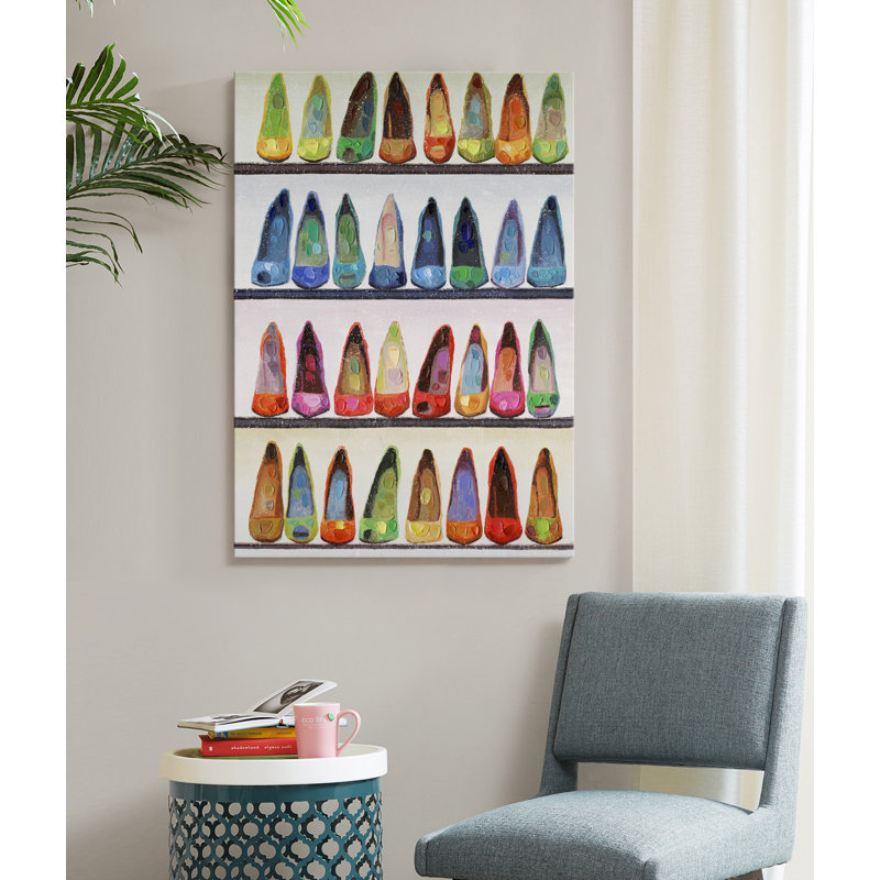 Heels by Grant Wood - Wrapped Canvas Painting