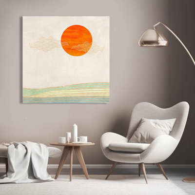 The Sun by Sayaka Miko - Wrapped Canvas Print