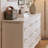 White Solid + Manufactured Wood Accent Cabinet