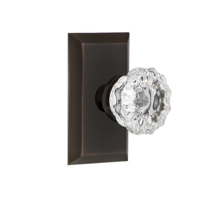Studio Plate with Crystal Door Knob
