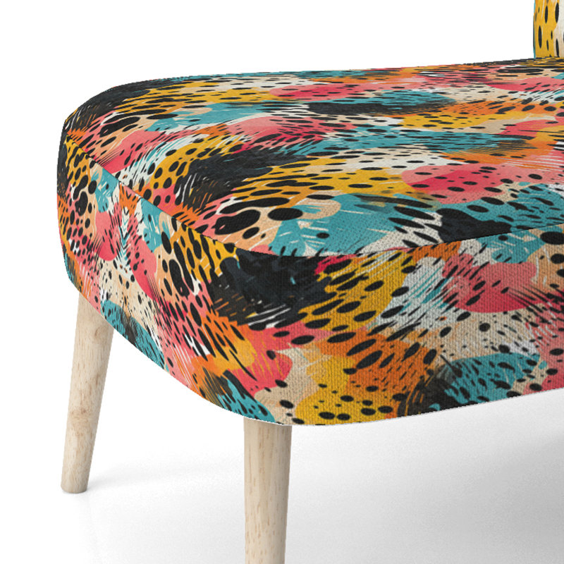 Chaise d'appoint rembourrée Modern Neon Jungle Flash II - Colorful