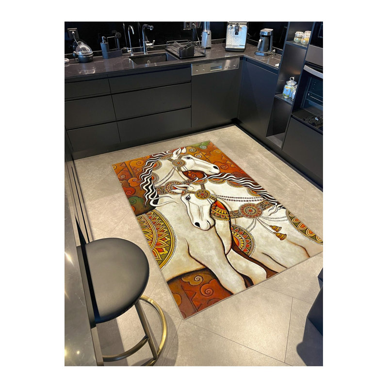 Tapis tissé à la machine, Sous-tapis carré 3 pi 3 po inclus