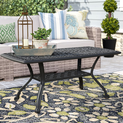 Kristy Rectangular Outdoor Coffee Table , 42 " W 21 " D