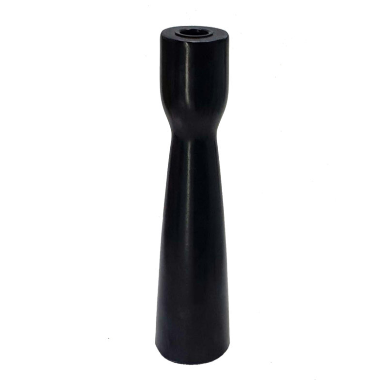 Porte-bougie décoratif décoratif, base en marbre noir effilé de 11 pouces