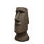 Statue de tête de l'île de Pâques de 35,6 po de hauteur - décoration emblématique Moai pour la cour de jardin