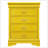 Phillipe 4 Drawer Chest , Yellow
