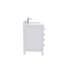 Meuble-lavabo simple 36 po avec comptoir en quartz blanc Rooh-87758932