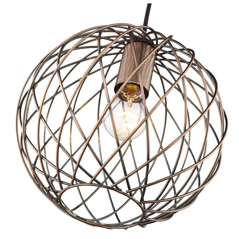Sumner 1 - Light Copper Sphere Pendant