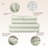 Whisper Organic 100% Organic Cotton Sheets California King Size - Gots Certified Organic Bed Sheets With Deep Pocket & Breathable And Cozy Sateen Weave Gets Softer With Each Wash - Luxury 3 Piece Set (Cal King - Pastel Green)-117278027-117278023