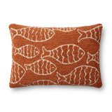 Embroidered Indoor/Outdoor Throw Pillow