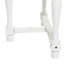 Table d'appoint blanche avec plateau en bois brun Merdi