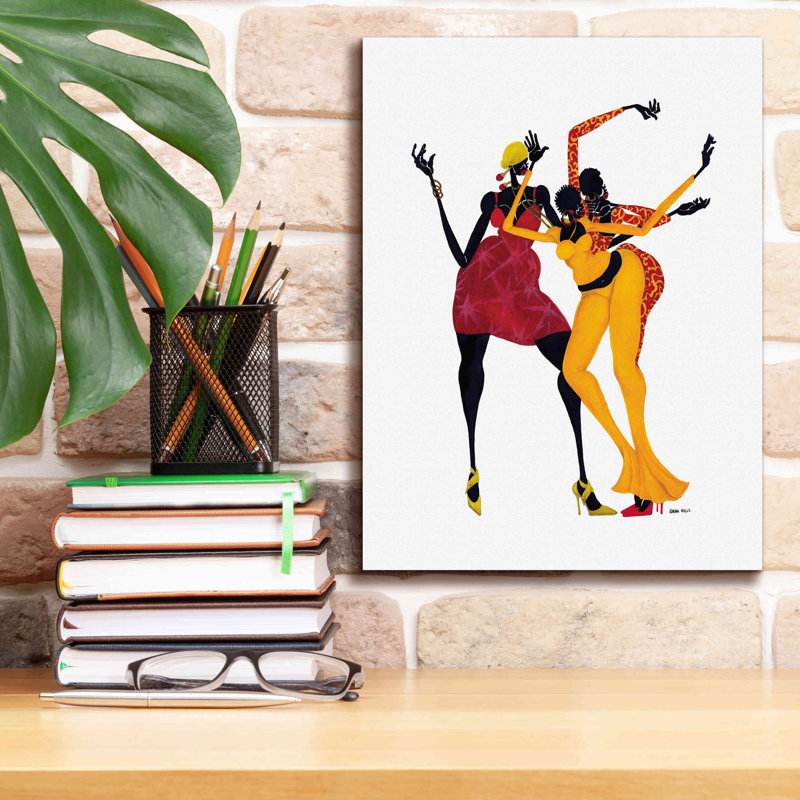 «Mamas Love Mambo» par Shan Kelly, art mural sur toile, H 16 po x l 12 po x P 0,75 po