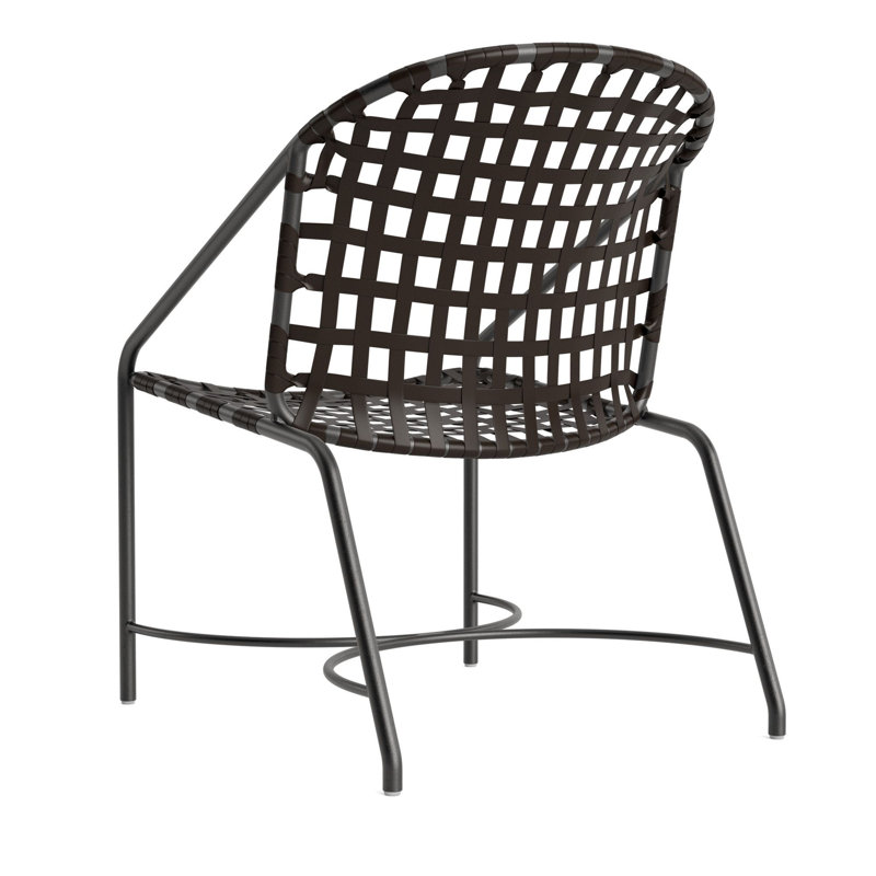 Kantan Outdoor Lounge Chair, Textured Pewter/Coffee