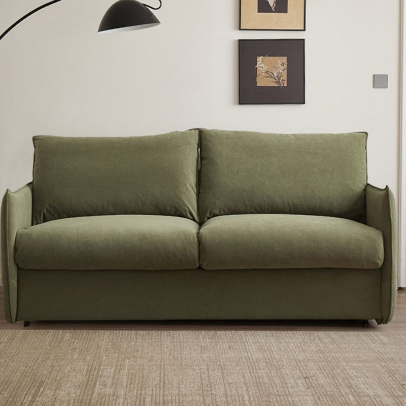 Canapé convertible 66,93 "en velours Olive Tech, 66.93"W*41.34"D*38.58"H