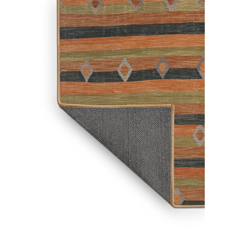 Tapis contemporain brun / gris / noir, Rectangle 5 pi x 7 pi