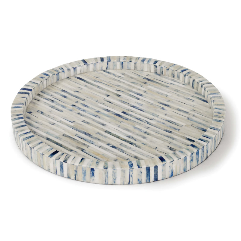 Plateau à rayures Bone Indigo