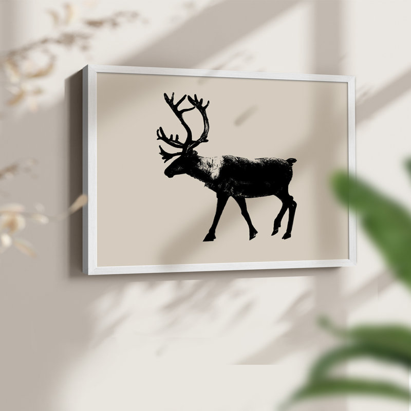 Wild Ambler II -Framed Print - Restickable, H 8 po x l 10 po, Blanc