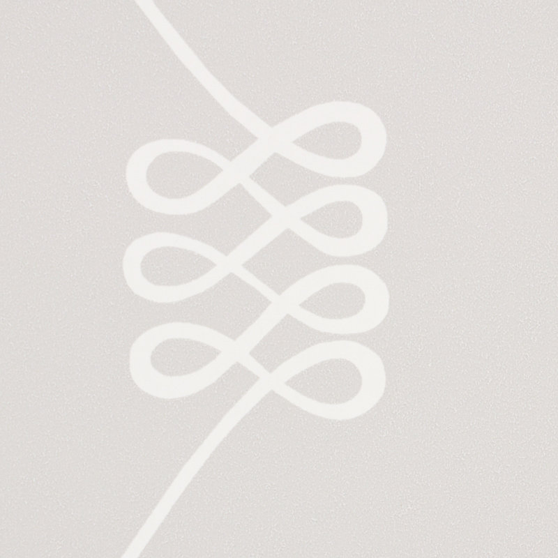 Papier peint Nicolette, Blanc / gris