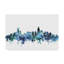 « charlotte nc bleu blue horizon », reproduction d’impression sur toile tendue-1418226337