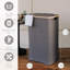 Fabric and Bamboo Laundry Hamper-368519605