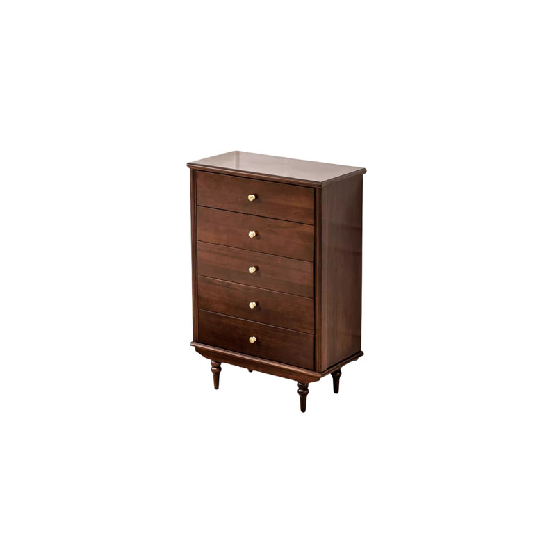 Commode d'appoint en bois massif style rétro Vintage