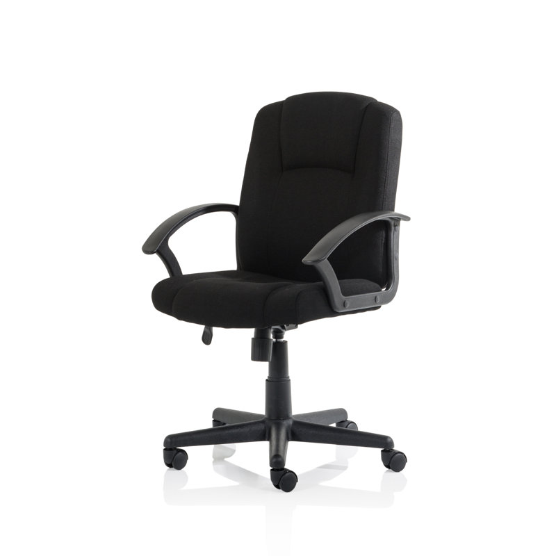Nilde Polyester Blend Executive Chair, Black