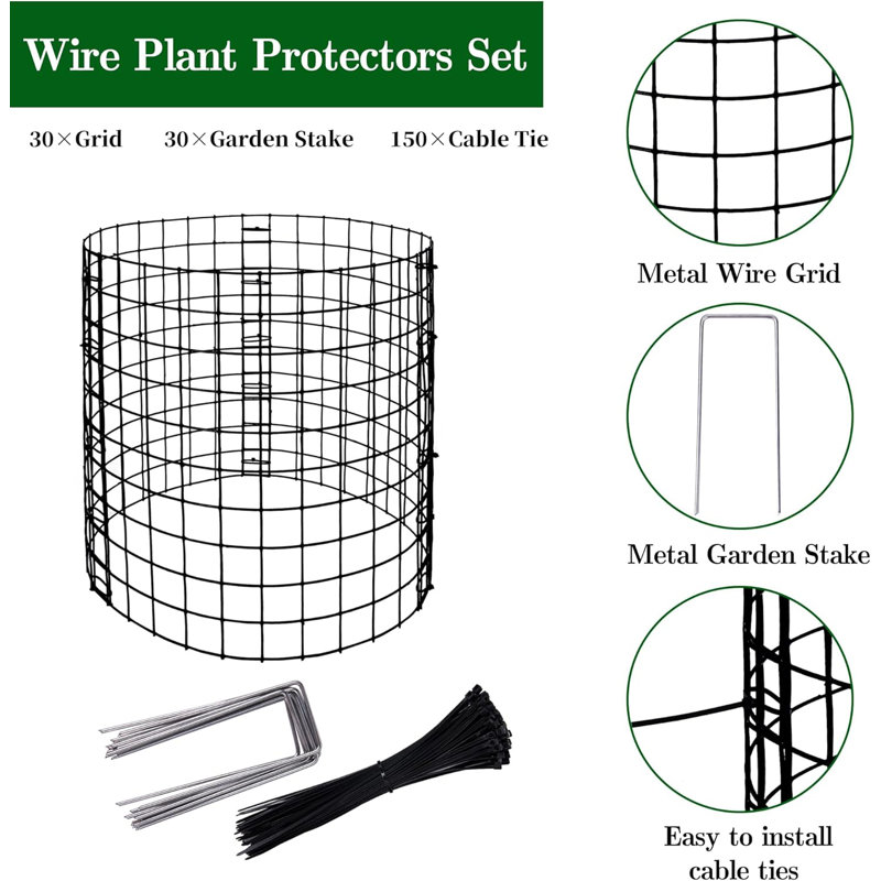 10-pack Wire Plant Protectors 