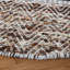 Tapis brun / ivoire / noir en coton tissé à la main Pante Macassar Southwestern-1319540159