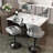Bergess Swivel Upholstered Adjustable Height Counter Stool with Metal Frame-988318356