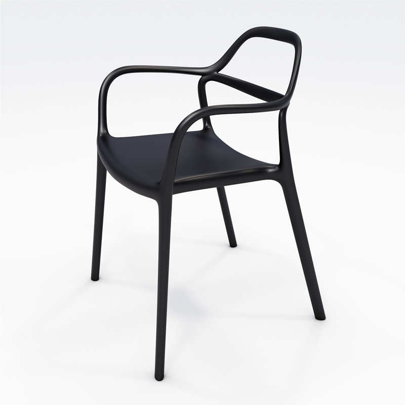 Fauteuil de patio Dali, Noir