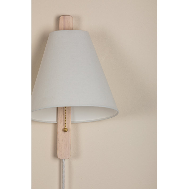 Bras pivotant blanc à 1 lumière à brancher, Blanc