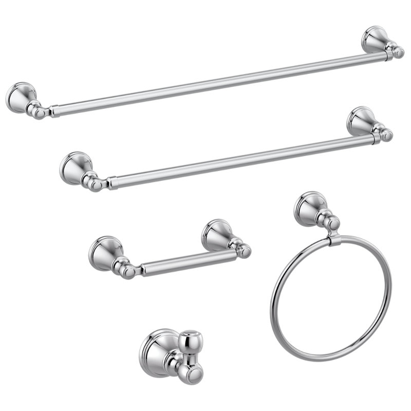 Accessoire de quincaillerie pour porte-serviettes mural 18 po Woodhurst, Chrome