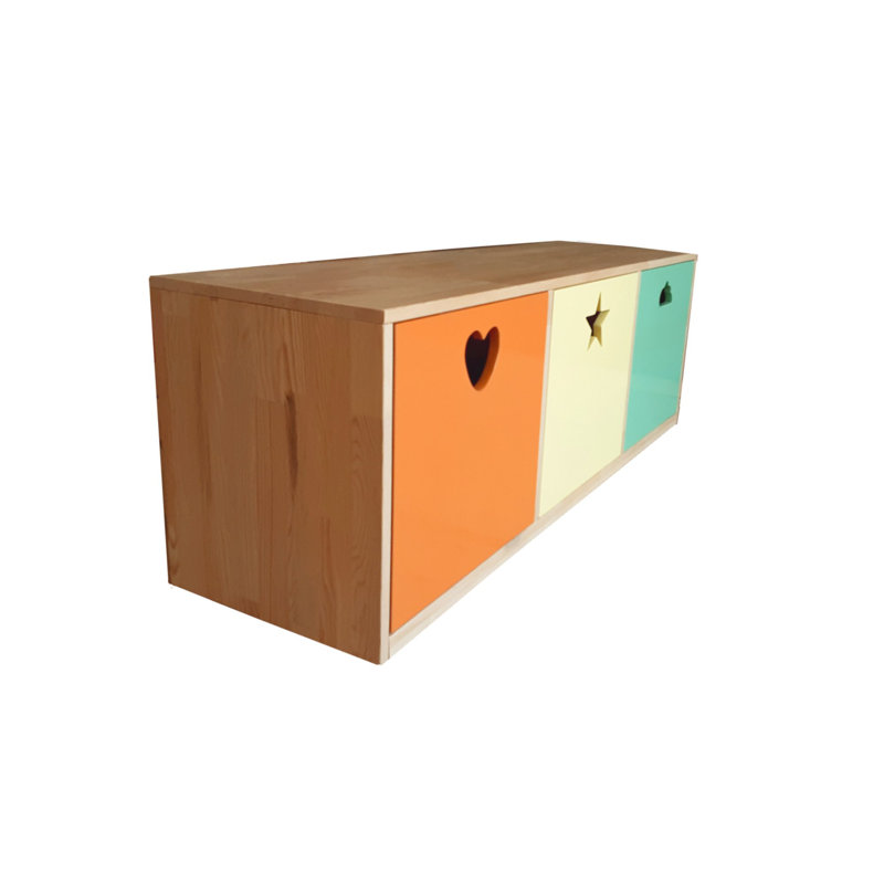 Modern Multi-Purpose Cabinet, 100% Pine, 51.2 x 18.1 x 15.4 inches | Stylish Novelty Design, Durable & Versatile Storage Solution | Ideal for Living Room, Bedroom, or Office Organization | Elegant & Functional