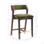 Tabouret de comptoir rembourré en bois Patricia-348330606