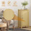Avec rangement, armoire de rangement en rotin, structure en bambou et métal tissés à la main, buffet de style campagnard pour le salon, la salle à manger et le vestibule-1240238586