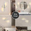 Azayleah Aluminium Indoor LED Wall Sconce-708147991-711924713