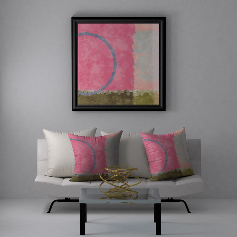 Abstract Reversible Throw Pillow, 20" x 20"