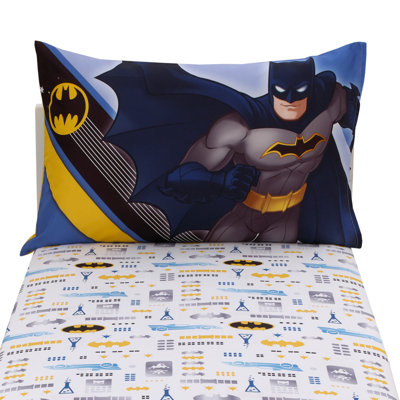 NoJo Warner Bros. Batman The Caped Crusader 2 Piece Toddler Sheet Set