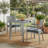 Mishael Square Metal Outdoor Dining Table , 31.5'' in. W 31.5'' in. D