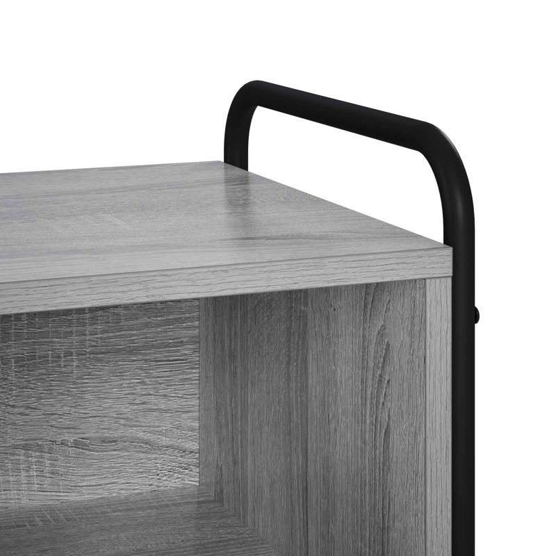 Sideboard with Storage Engineered Wood Unit Dining Room Furniture, Black Oak